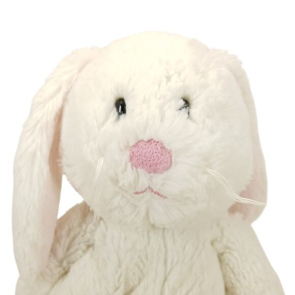 Mary Meyer White Rabbit Bunny Plush Pink Nose Ears Stuffed Animal Toy Floppy - Picture 3 of 7